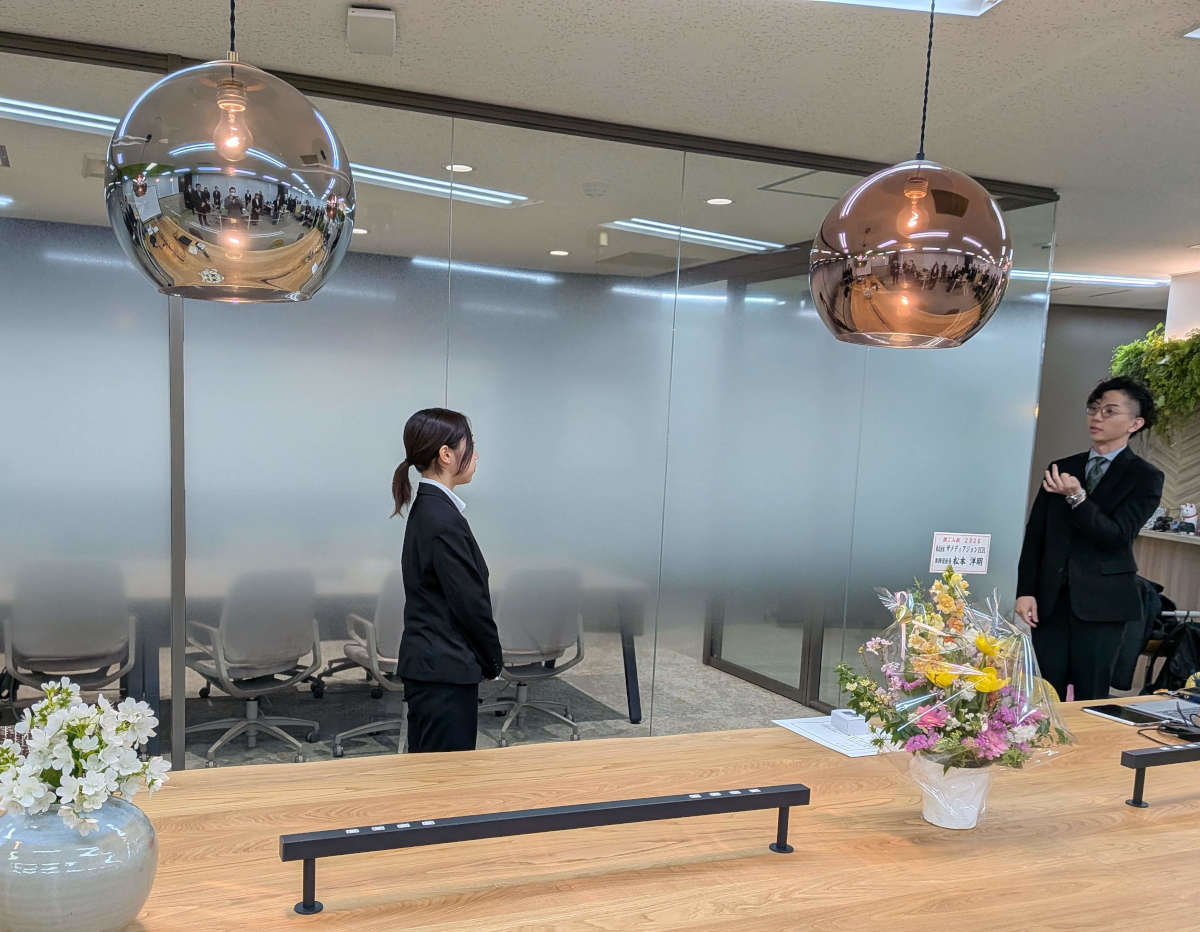 斎藤英次商店の入社式における上司からの言葉